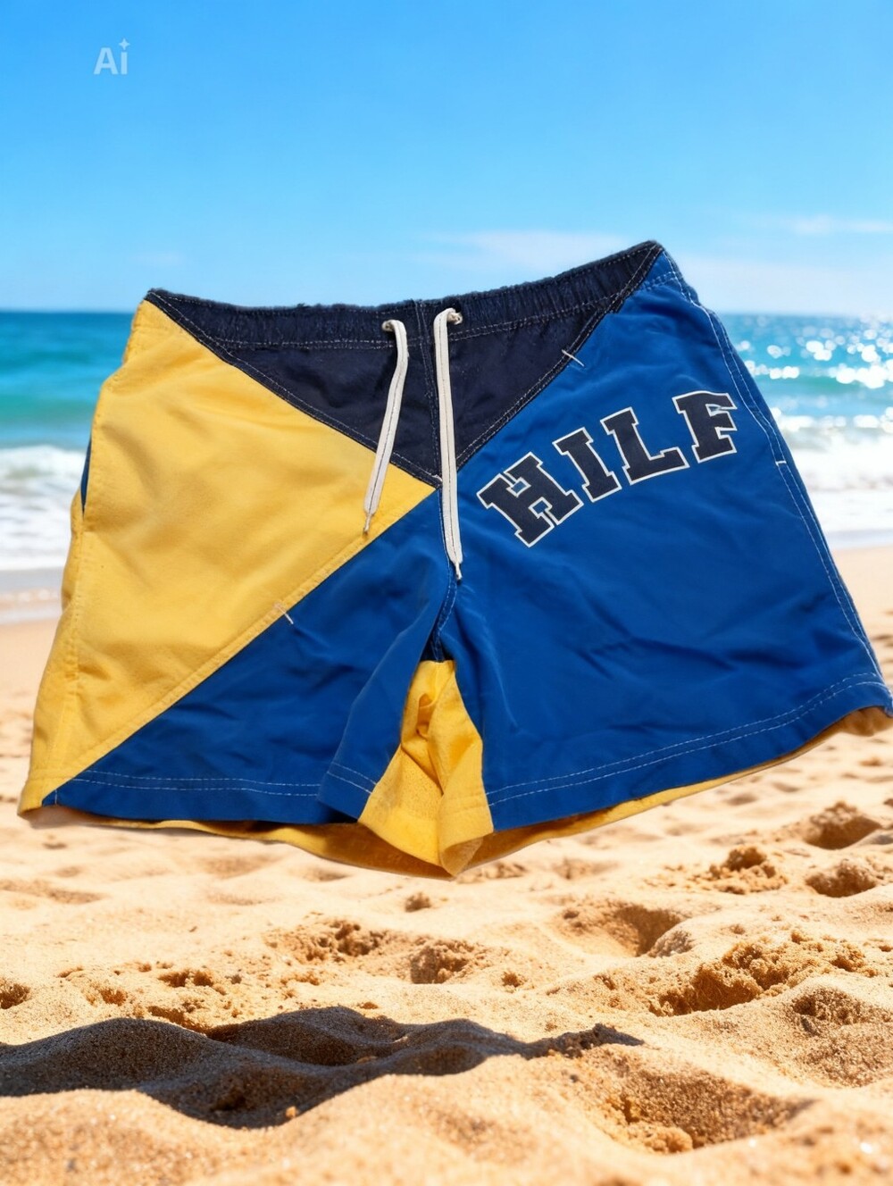 Vintage 90’s Men’s Tommy Hilfiger Flag Swim Tommy Trunks Size Med Great Cond